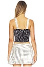 view 3 of 5 Mari Top in Black & Cream Polka Dot