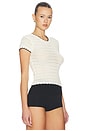 view 2 of 4 Maev Short Sleeve Top in Ivory