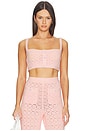 view 1 of 4 Emiliana Knit Bralette in Pink