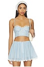 view 1 of 5 Pietra Bra Top in Blue Multi Stripe