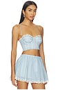 view 2 of 5 Pietra Bra Top in Blue Multi Stripe