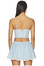view 3 of 5 Pietra Bra Top in Blue Multi Stripe