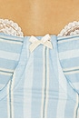 view 5 of 5 Pietra Bra Top in Blue Multi Stripe