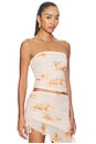 view 2 of 4 Roseli Top in Light Pink And Orange