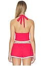 view 3 of 5 Flo Top in Red & White Polka Dot