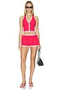 view 4 of 5 Flo Top in Red & White Polka Dot