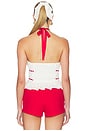 view 3 of 5 Alessia Embroidered Halter Top in White