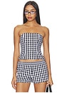 view 1 of 5 Winifred Top in Black & White Gingham