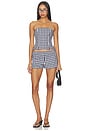 view 4 of 5 Winifred Top in Black & White Gingham
