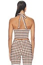 view 3 of 5 LAKE 탑 in Brown Gingham