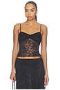 view 1 of 5 Mira Lace Tank in Black