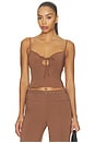 view 1 of 4 ANAIS トップ in Chocolate Brown