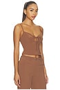 view 2 of 4 ANAIS トップ in Chocolate Brown