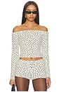 view 1 of 5 Shary Off The Shoulder Leopard Top in Light Leopard