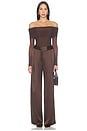 view 6 of 5 Trey Bodysuit in Chocolate Brown