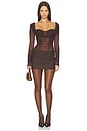 view 5 of 4 Simone Top in Chocolate Brown