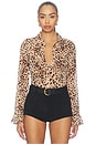 view 1 of 4 Theia Blouse in Leopard Print