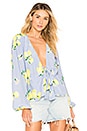 view 1 of 4 Yara Blouse in Blue Lemon