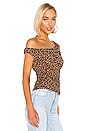 view 2 of 5 Niley Top in Tan Leopard