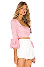 view 2 of 4 Beatrice Top in Bubblegum Pink