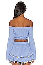 view 3 of 4 TOP ÉPAULES DÉNUDÉES CALYPSO in Powder Blue