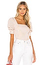 view 1 of 4 Christina Top in Gold Check