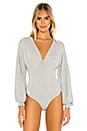 view 2 of 5 Killian Bodysuit in Heather Grey