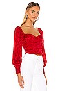view 2 of 5 Emily Top in Red