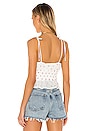 view 3 of 4 Springfield Top in White Ditsy