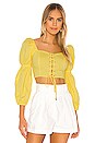 view 1 of 4 Sienna Top in Baby Yellow