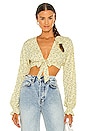 view 1 of 4 Giovanna Top in Savannah Tan Floral