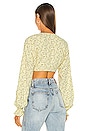 view 3 of 4 Giovanna Top in Savannah Tan Floral