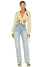 view 4 of 4 Giovanna Top in Savannah Tan Floral