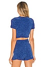 view 3 of 4 Denitza Chenille Top in Blue