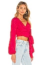 view 2 of 5 Sharona Wrap Top in Pink