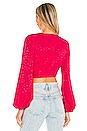 view 3 of 5 Sharona Wrap Top in Pink