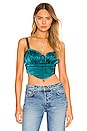 view 1 of 5 Arielle Bustier Top in Deep Teal