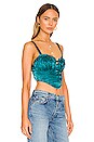 view 2 of 5 Arielle Bustier Top in Deep Teal