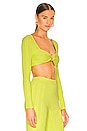 view 2 of 4 Sahara Knit Top in Lime Green