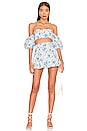 view 4 of 4 Valentina Crop Top in Baroque Blue