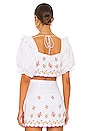 view 3 of 4 Wesley Crop Top in Ivory Daydream