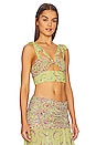 view 2 of 4 Tatiana Crop Top in Margarita Lime