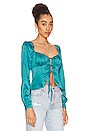view 2 of 4 Waldorf Top in Teal