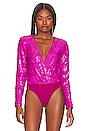 view 2 of 6 Malia Bodysuit in Hot Pink