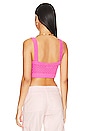 view 3 of 4 Tamal Textured Knit Cropped Top in Pink