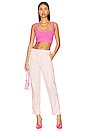 view 4 of 4 Tamal Textured Knit Cropped Top in Pink