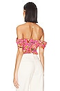 view 3 of 4 Paloma Bustier Top in Pink Sangria Sunset