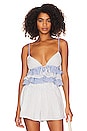 view 1 of 5 Aruba Top in Blue & White Stripe