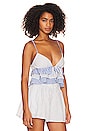 view 2 of 5 Aruba Top in Blue & White Stripe