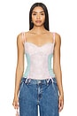 view 1 of 4 Ines Bustier Top in Cotton Candy